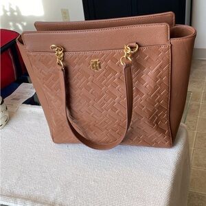 Tommy Hilfiger Brown Tote Bag